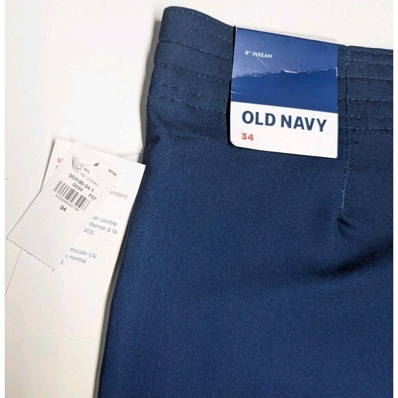 NWT Old Navy Swim Trunks Men 34 Swimwear Board Shorts UPF 40 Blue Ombre NEW - Picture 5 of 7